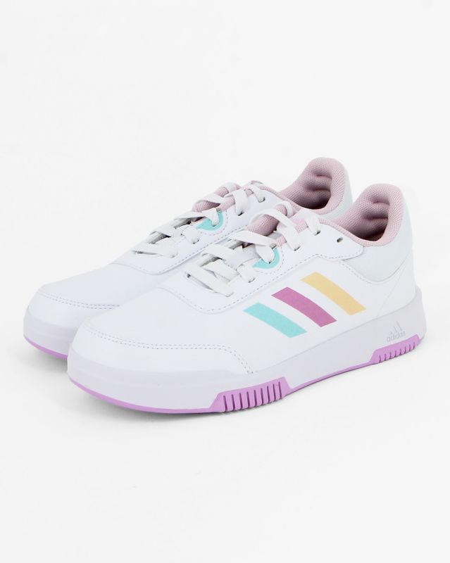 Prodotto: ADIDAS TENSAUR SPORT 2.0 GS - Scarpa bianca con dettagli rossi e gialli, numerata 36/40 - IF1724