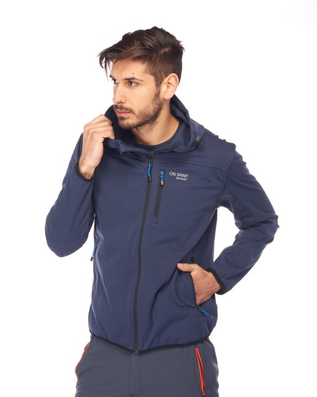 Prodotto: GIUBBINO C/CAPP.SOFTSHELL NAVY BLUE