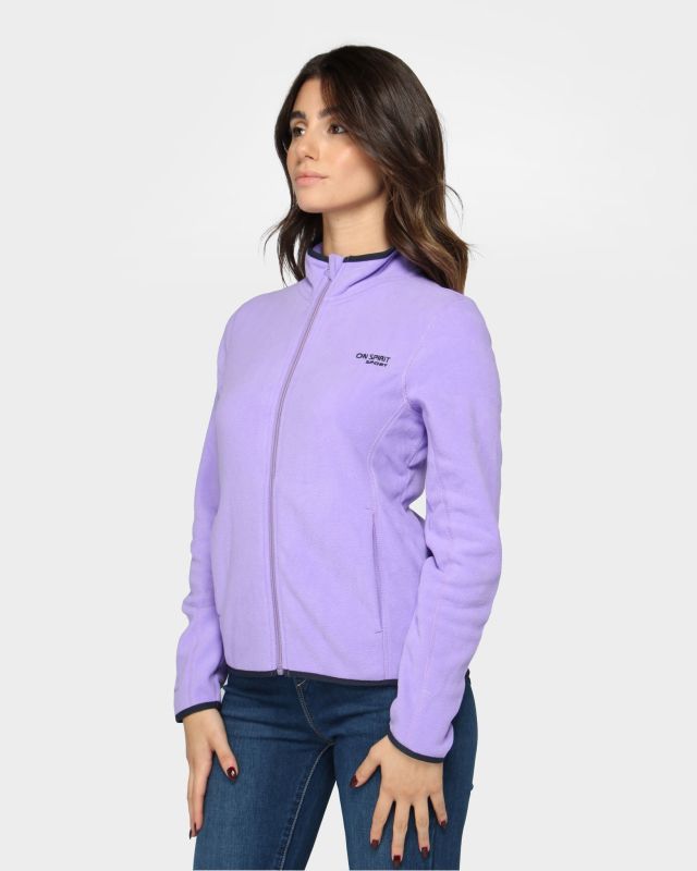 Prodotto: ON SPIRIT - PILE DONNA FULL ZIP LILLA - LUANA