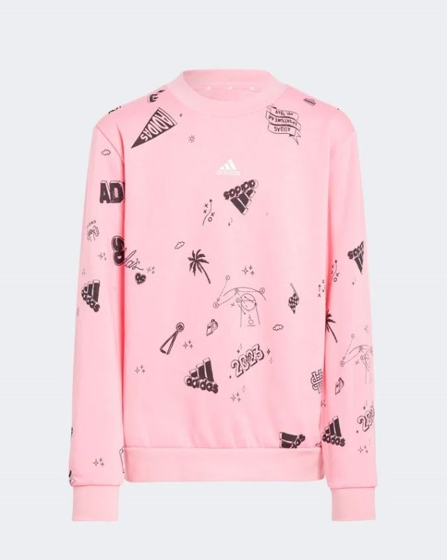 Prodotto: ADIDAS - FELPA BRAND LOVE ALLOVER PRINT CREW JUNIOR - IA1576