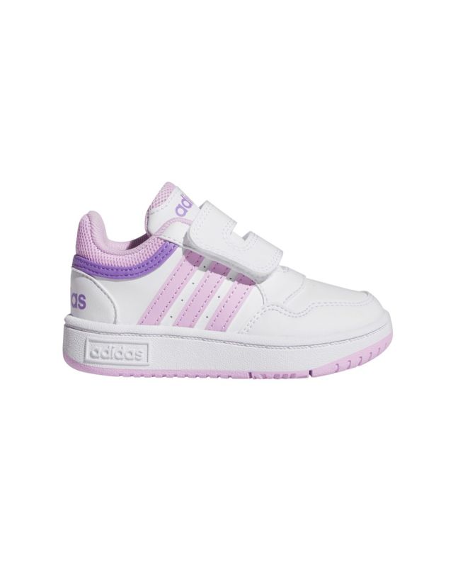 Prodotto: ADIDAS HOOPS 3.0 CF I  - Scarpa bianca e rosa, numerata 19/27 - IF7734