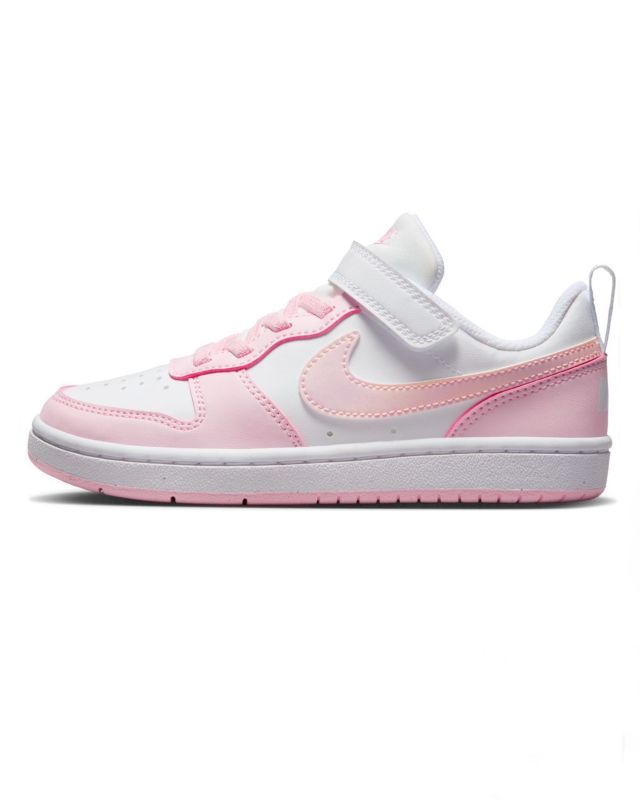Prodotto: NIKE - SNEAKERS KIDS COURT BOROUGH LOW RECRAFT BIANCHE E ROSA  DAL 28  AL 35,  DV5457/105
