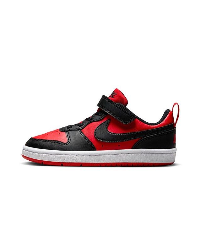 Prodotto: NIKE - SNEAKERS KIDS COURT BOROUGH LOW RECRAFT ROSSE E NERE DAL 28  AL 35,  DV5457/600