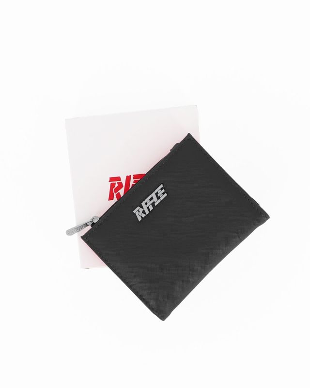 Prodotto: RIFLE - Portafoglio donna nero con logo frontale