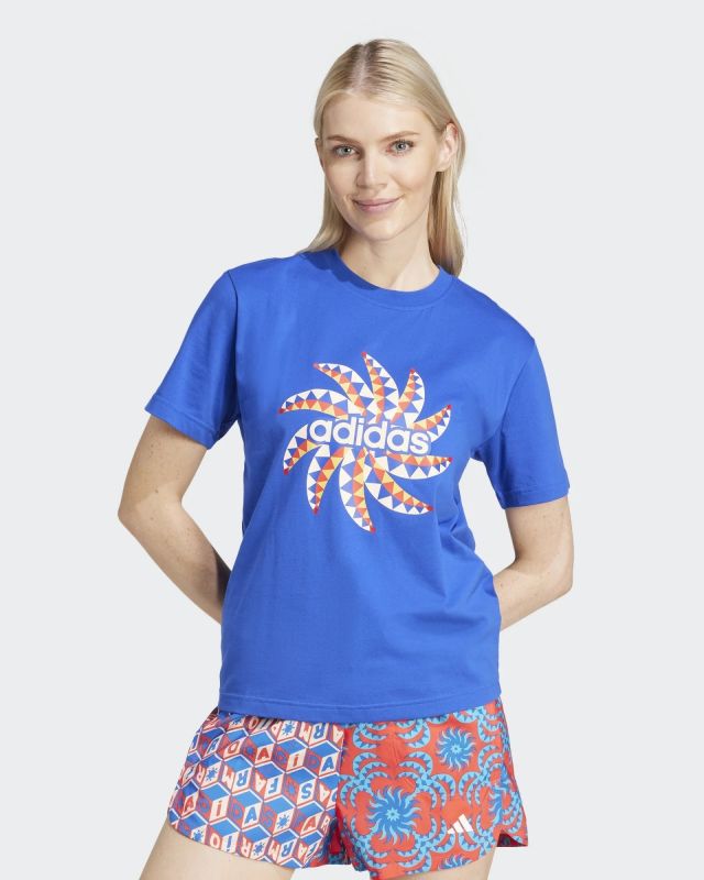 Prodotto: ADIDAS - T-SHIRT FARM GFX TEE BLUE DA DONNA - IQ4485