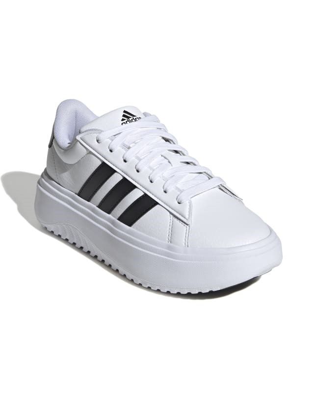 Prodotto: ADIDAS - Scarpa platform da donna bianca e nera - GRAND COURT PLATFORM IE1092