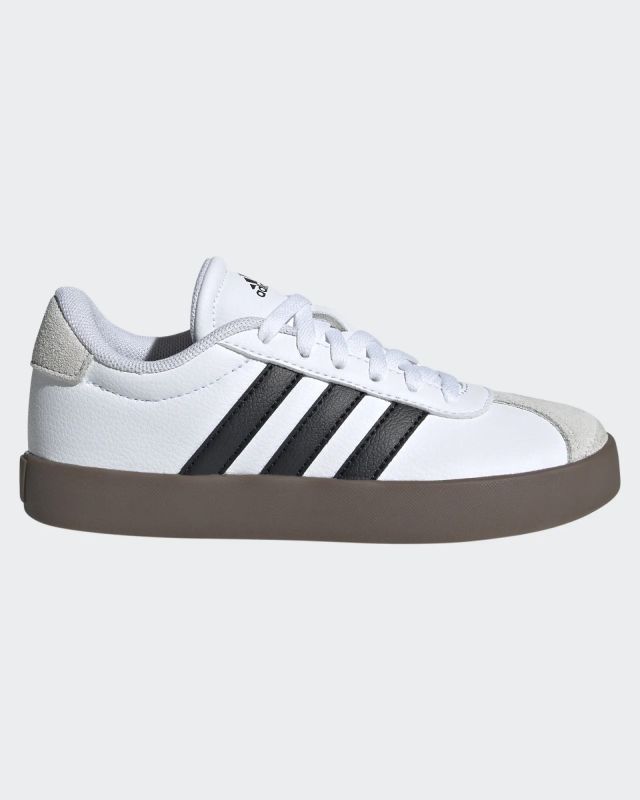 Prodotto: ADIDAS - SCARPA VL COURT 3.0 BIANCA CON BANDE NERE numerata 36/39 -  ID9062