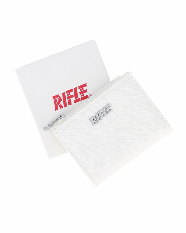 Prodotto: RIFLE - Portafoglio bianco da donna con logo