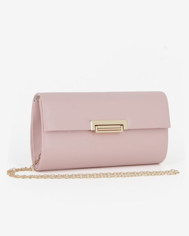 Prodotto: MISS GLOBO - Pochette nude con patta e chiusura metallica a incastro