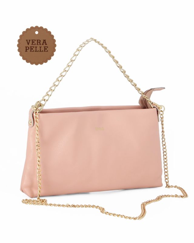 Prodotto: DIVAS - POCHETTE ROSA IN PELLE CON CATENA