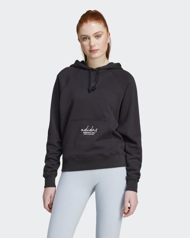 Prodotto: ADIDAS - FELPA NERA CON CAPPUCCIO DA DONNA W BLUV Q3 FT HD JI6521