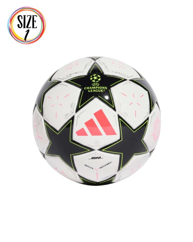 Prodotto: PALLONE UCL MINI WHITE-BLACK-PLAMET