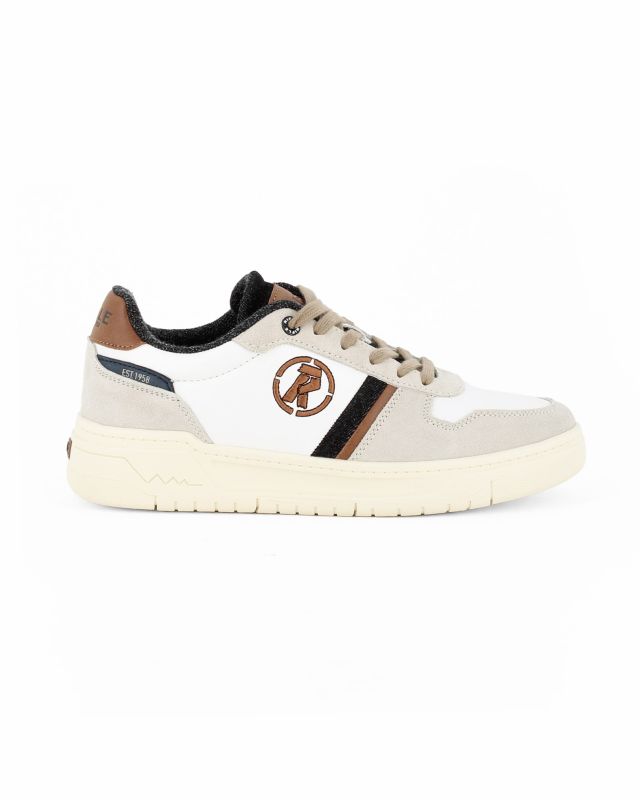Prodotto: RIFLE - Sneakers bianca da uomo con lacci