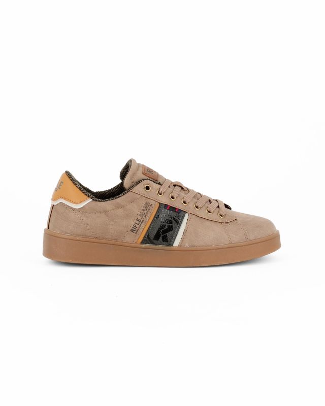 Prodotto: RIFLE - Scarpa taupe da uomo con lacci