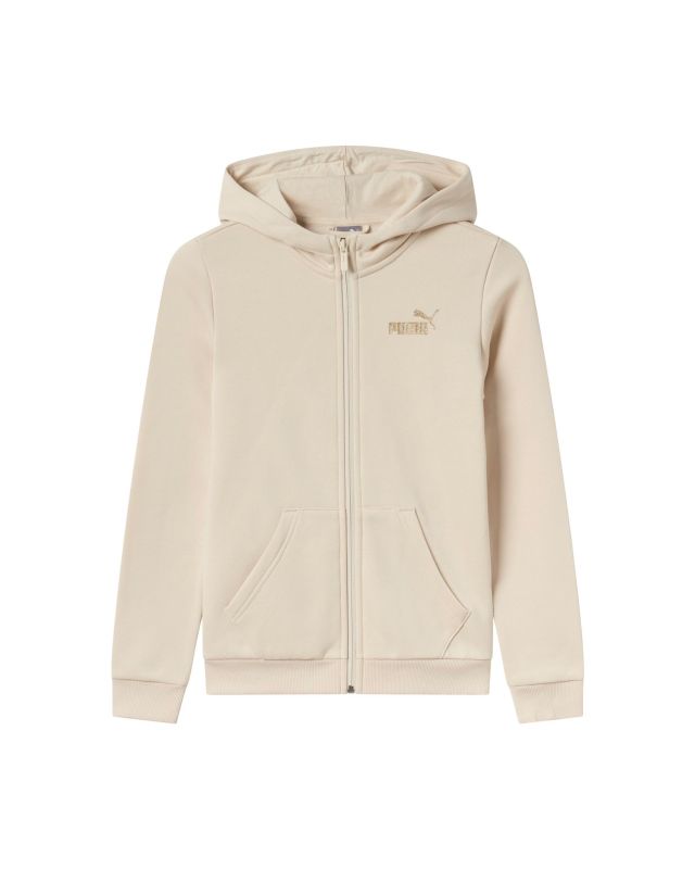 Prodotto: PUMA - FELPA CON CAPPUCCIO PANNA ESS+GLITTER FZ HD FL JUNIOR - 684774-87