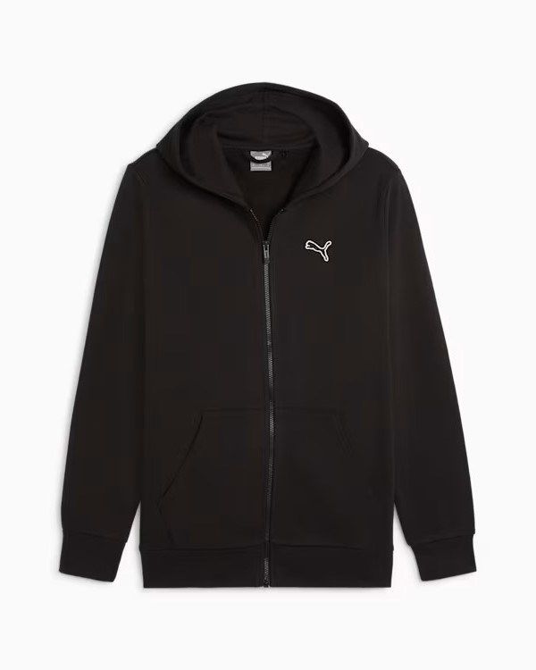 Prodotto: PUMA - FELPA NERA DA UOMO FULL ZIP CON CAPPUCCIO BETTER ESSENTIALS 676815-01