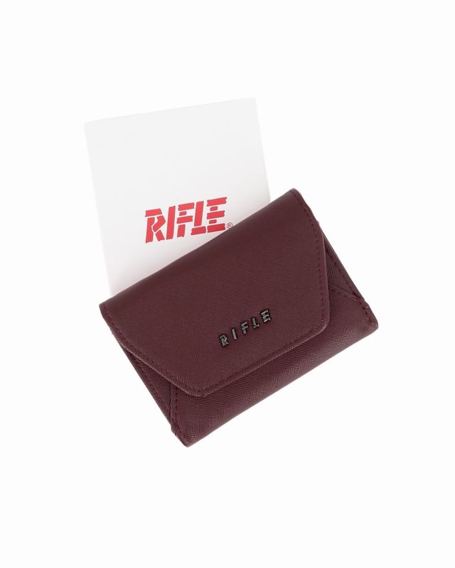 Prodotto: RIFLE - Portafoglio bordeaux da donna con logo