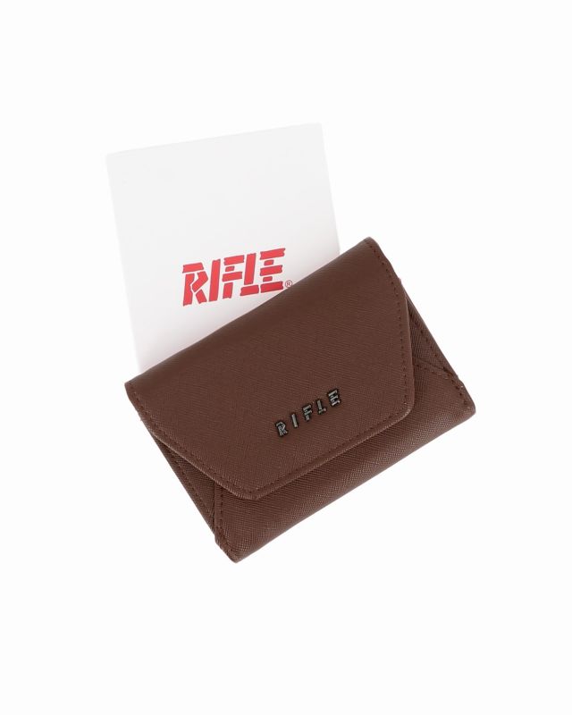 Prodotto: RIFLE - Portafoglio marrone da donna con logo