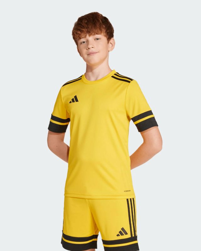 Prodotto: ADIDAS - T-SHIRT DA ALLENAMENTO JUNIOR  GIALLA E NERA SQUA25  - JJ0056