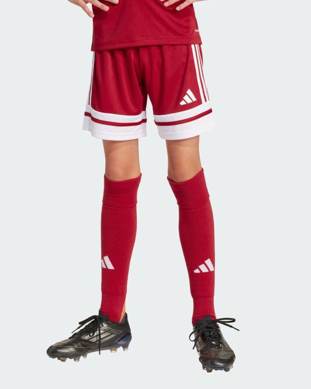 Prodotto: ADIDAS - PANTALONCINO DA ALLENAMENTO JUNIOR ROSSO E BIANCO SQUA25  - JJ2416