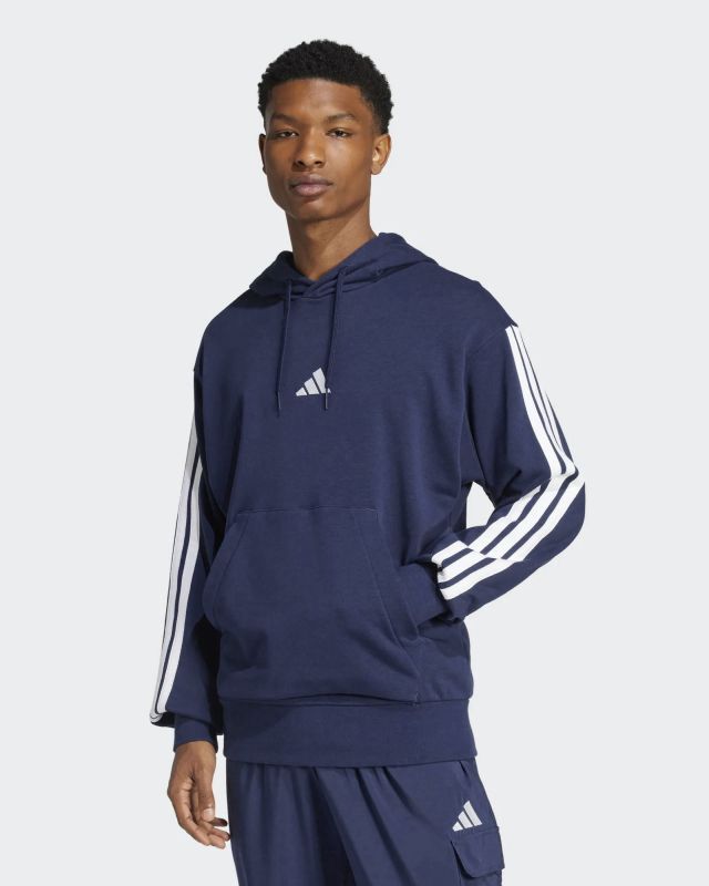 Prodotto: ADIDAS - FELPA CON CAPPUCCIO 3S FT HD BLU SCURO - JD1872