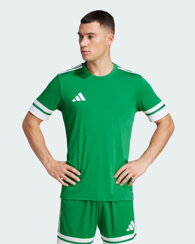 Prodotto: ADIDAS - T-SHIRT MEZZA MANICA UOMO SQUA25 JSY VERDE E BIANCA - JN7485