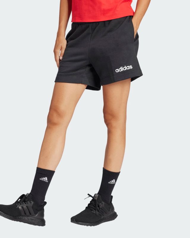 Prodotto: ADIDAS - PANTALONCINO DONNA NERO  ESSENTIALS LINEAR FRENCH TERRY - JG8639