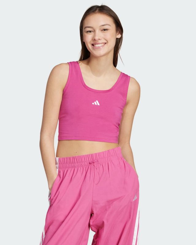 Prodotto: ADIDAS - CANOTTA CORTA DONNA FUXIA ESSENTIALS SMALL LOGO -JP4792