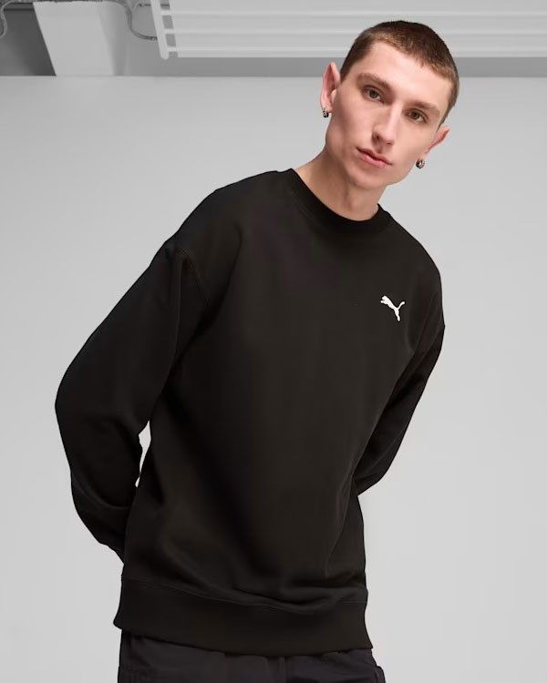 Prodotto: PUMA - FELPA GIROCOLLO NERA  WARDROBE ESS RELAXED DA UOMO, 629650-01