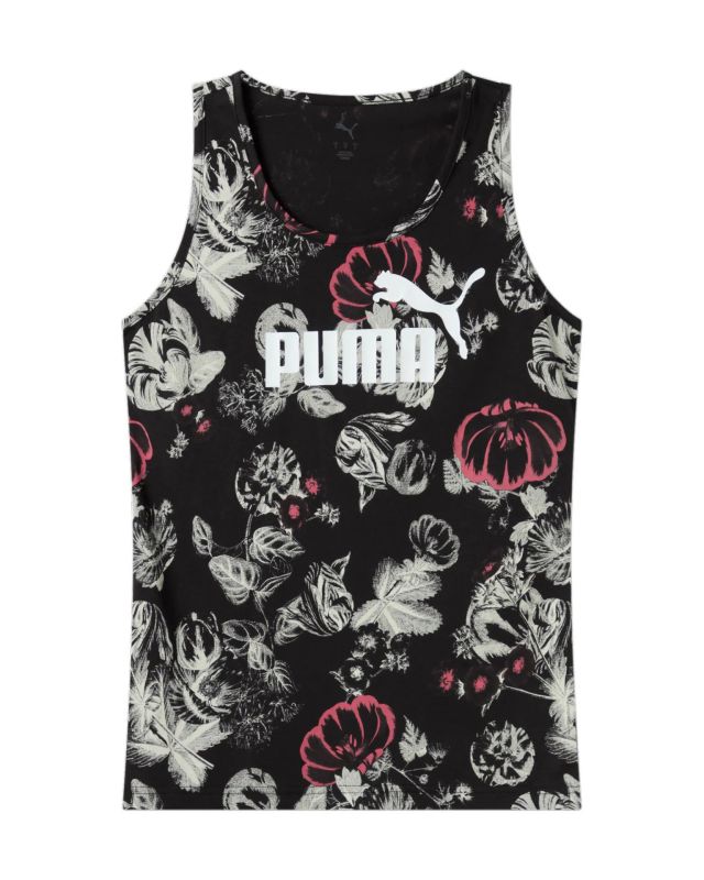 Prodotto: PUMA - CANOTTA NERA ESS+FLORAL AOP TANK DA DONNA - 689044-01