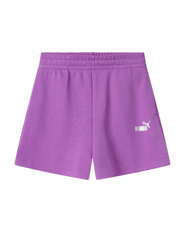 Prodotto: PUMA - SHORT ROSA MALVA  DA RAGAZZA ( 7-16 ANNI) ESSENTIAL +TEXTURED FOIL HIGH WAIST, 689058-89