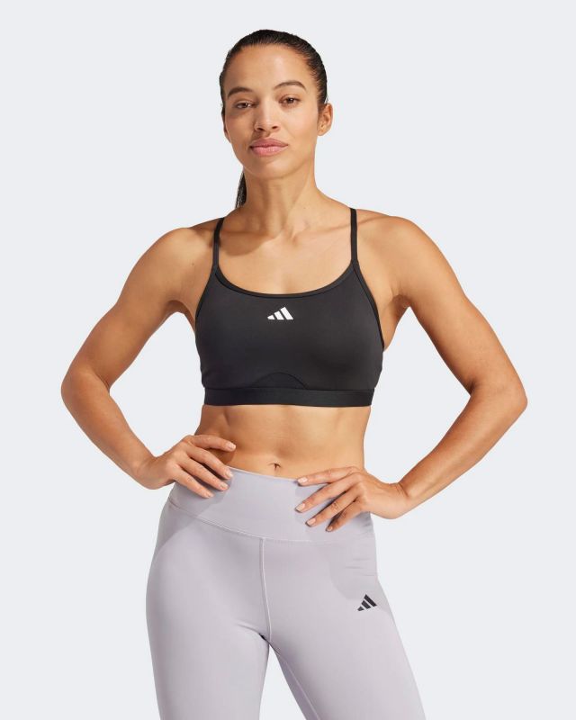 Prodotto: ADIDAS - REGGISENO SPORTIVO DONNA NERO AEROREACT TRAINING 3-STRIPES - JF3344