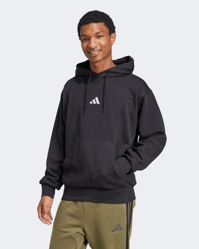 Prodotto: ADIDAS - FELPA UOMO CON CAPPUCCIO NERA FEELCOZY - JE3807