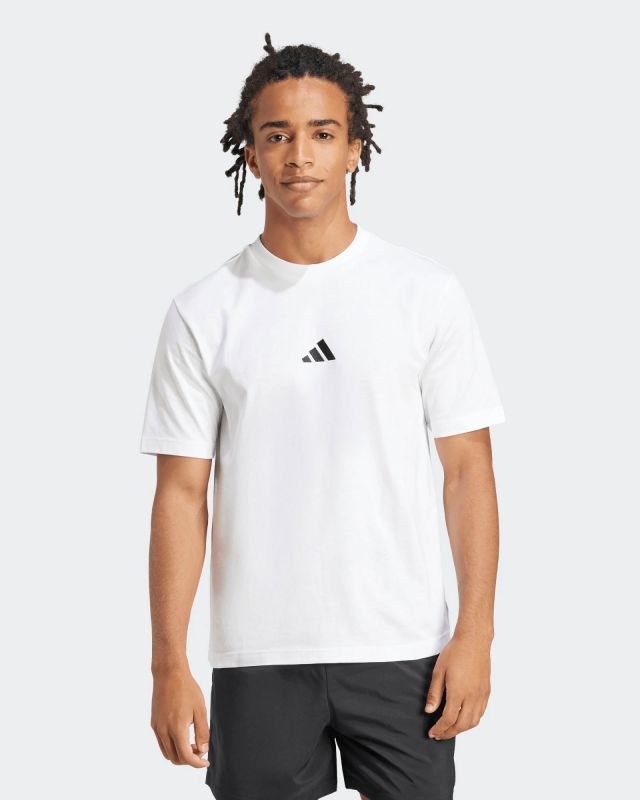 Prodotto: ADIDAS - T-SHIRT BIANCA DA UOMO  MEZZA MANICA ESSENTIAL SMALL LOGO - JF1092
