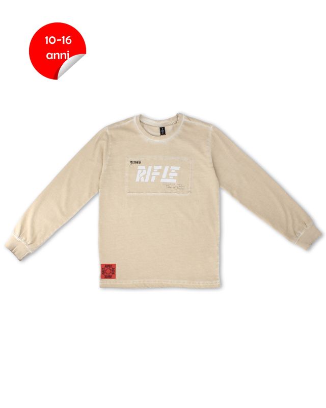 Prodotto: RIFLE - TSHIRT MANICA LUNGA GRIGIO CHIARO DA BAMBINO
