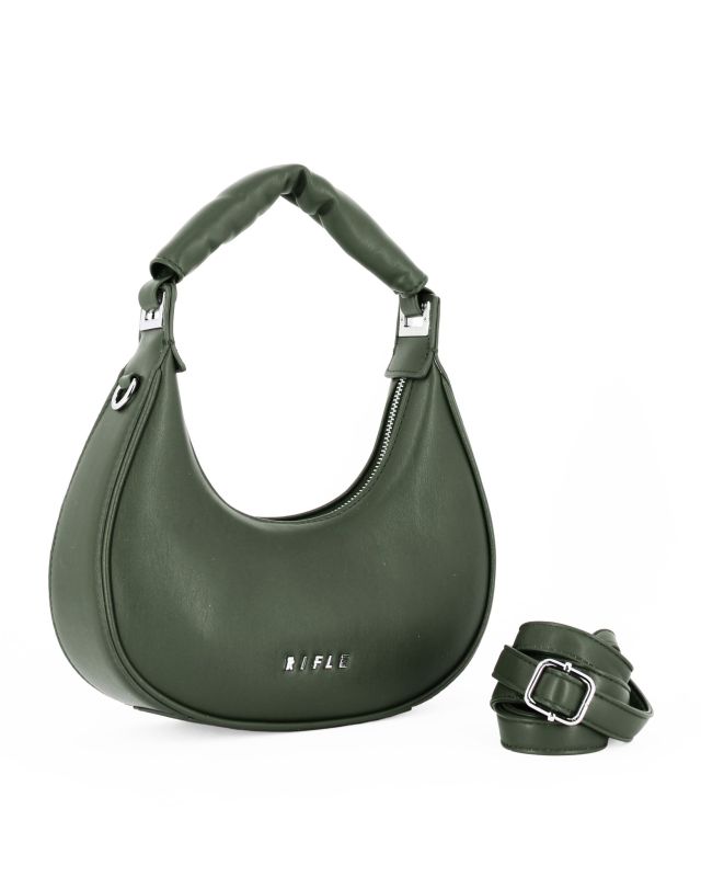 Prodotto: RIFLE - Borsa a spalla verde, tracolla removibile