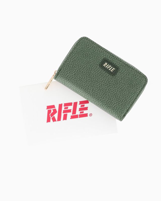 Prodotto: RIFLE - Portafoglio verde con tasca portamonete