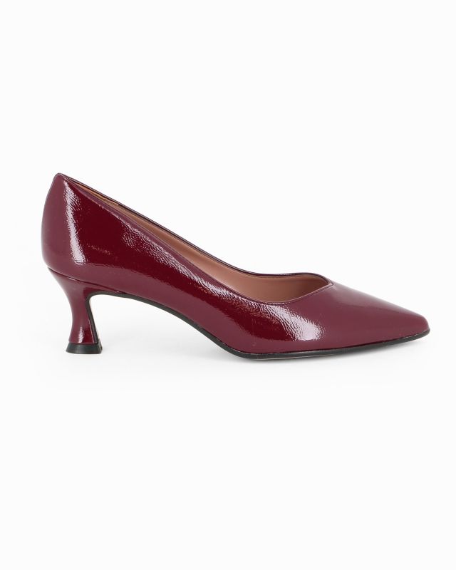 Prodotto: MISS GLOBO - Décolleté bordeaux naplak, tacco 5,5CM - MADE IN ITALY