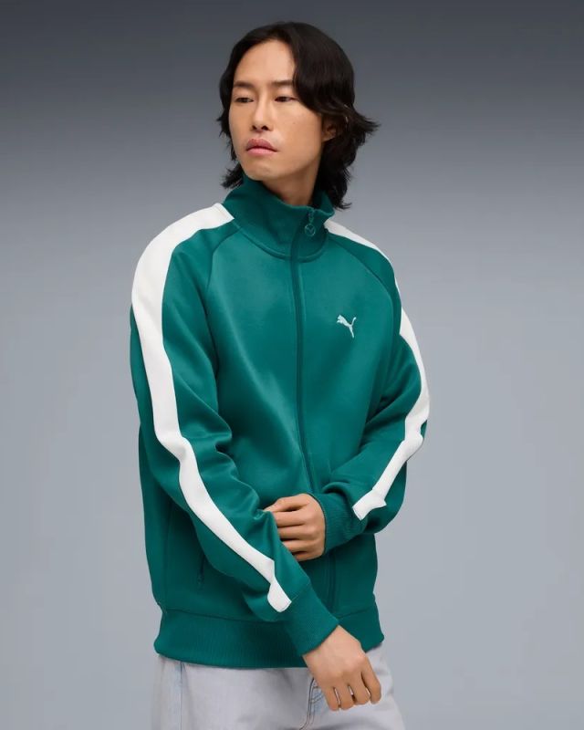 Prodotto: PUMA - FELPA UOMO VERDE E BIANCA T7 ALWAYS ON TRACK, 629587-41