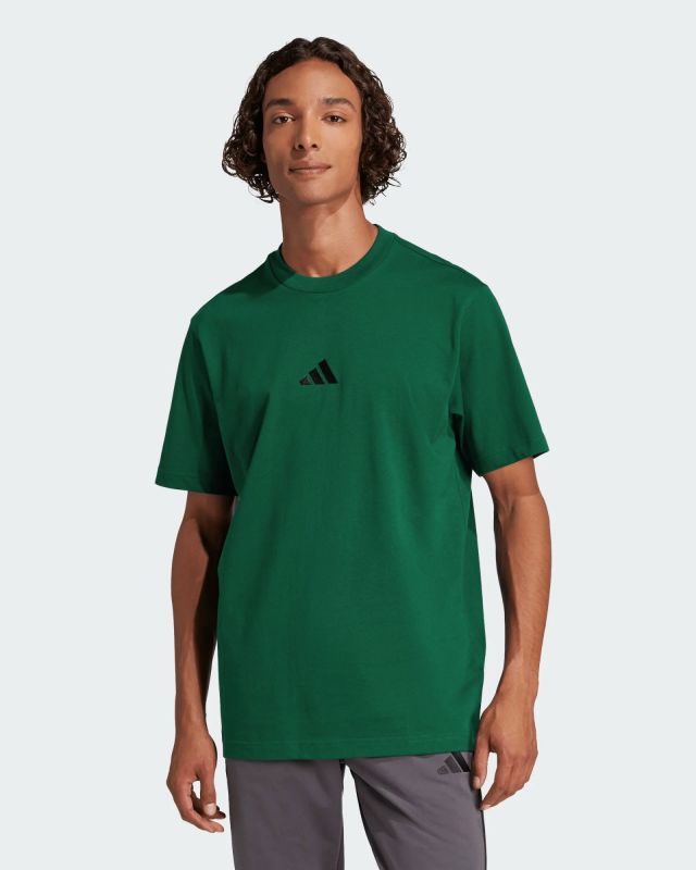 Prodotto: ADIDAS - T-SHIRT VERDE DA UOMO  MEZZA MANICA ESSENTIAL SMALL LOGO - JF1096