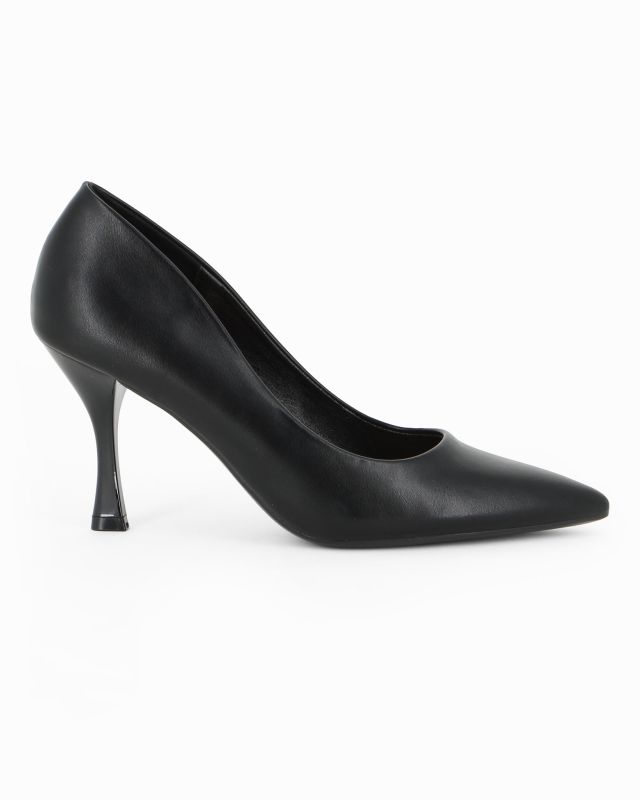 Prodotto: MISS GLOBO - Décolleté nera con sottopiede in VERA PELLE, tacco 8,5CM