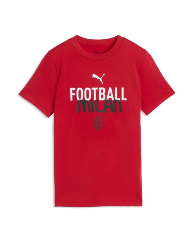 Prodotto: PUMA - T-SHIRT JUNIOR ( 7-16 ANNI) MEZZA MANICA ROSSA ACM MILAN FTBLCULTURE, 786722-22
