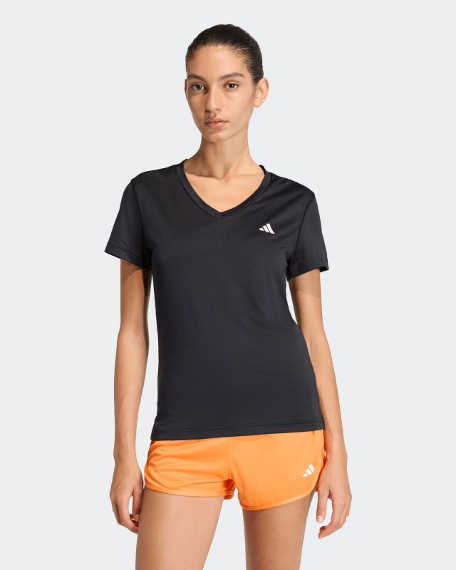 Prodotto: ADIDAS - T-SHIRT NERA PER ALLENAMENTO DA DONNA SCOLLO A V - KA2474