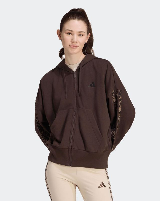 Prodotto: JACKET C/CAPP.AOP 3S FT FZ BROWN-LEOP