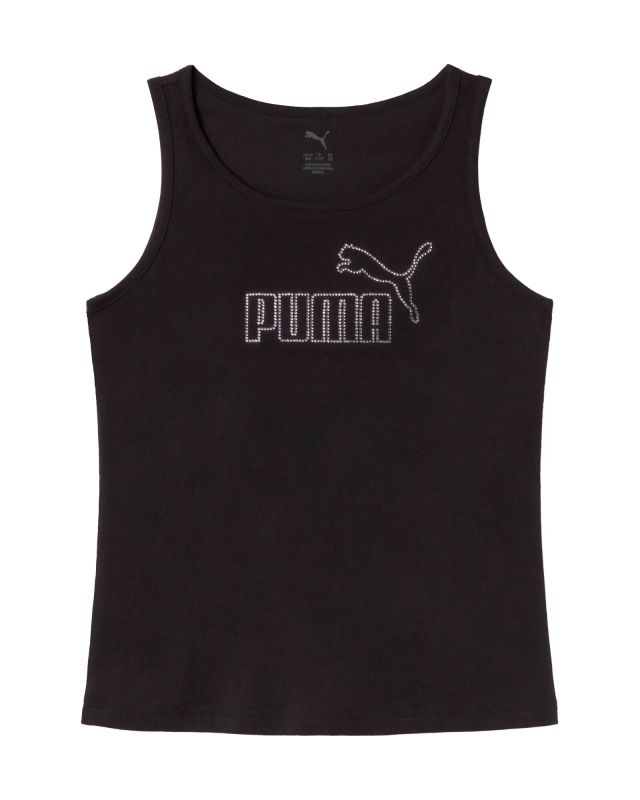 Prodotto: PUMA -CANOTTA JUNIOR (7 - 16 ANNI) NERA  ESS LOGO TANK RHINESTONE, 693911-01