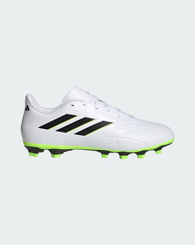 Prodotto: ADIDAS - SCARPA DA CALCIO JUNIOR BIANCA, NERA E  VERDE FLUO COPA PURE.4 FLEXIBLE GROUND DAL 28 AL 25 -GZ2536