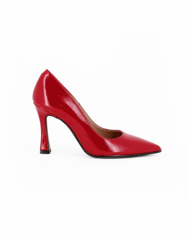 Prodotto: MISS GLOBO COLLECTION - Décolleté rossa in vernice con tacco 9CM, MADE ITALY