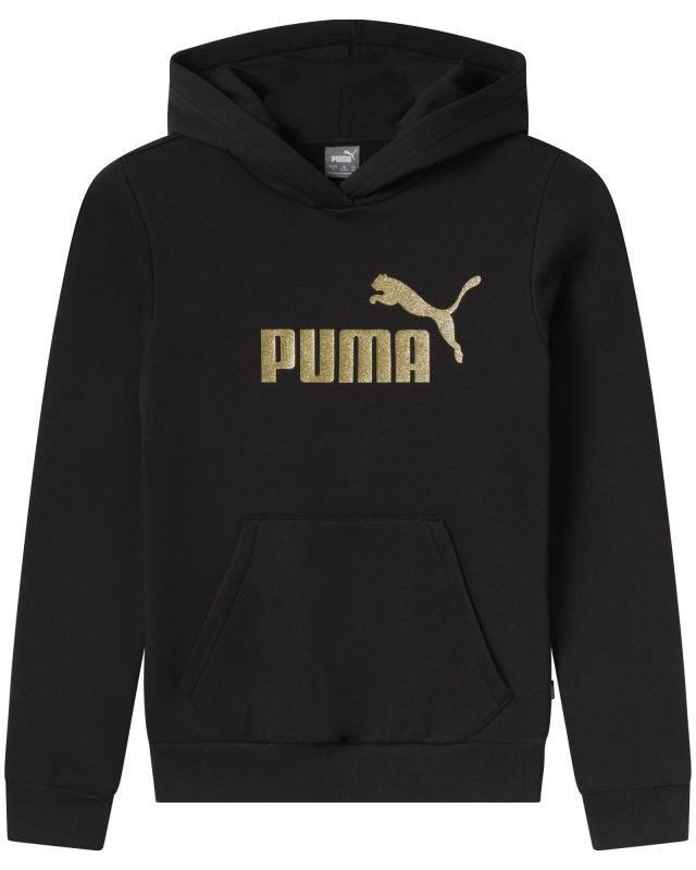 Prodotto: PUMA - FELPA NERA JUNIOR CON CAPPUCCIO E LOGO GLITTER  684773-01