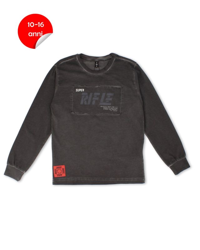 Prodotto: RIFLE - TSHIRT MANICA LUNGA NERO DA BAMBINO