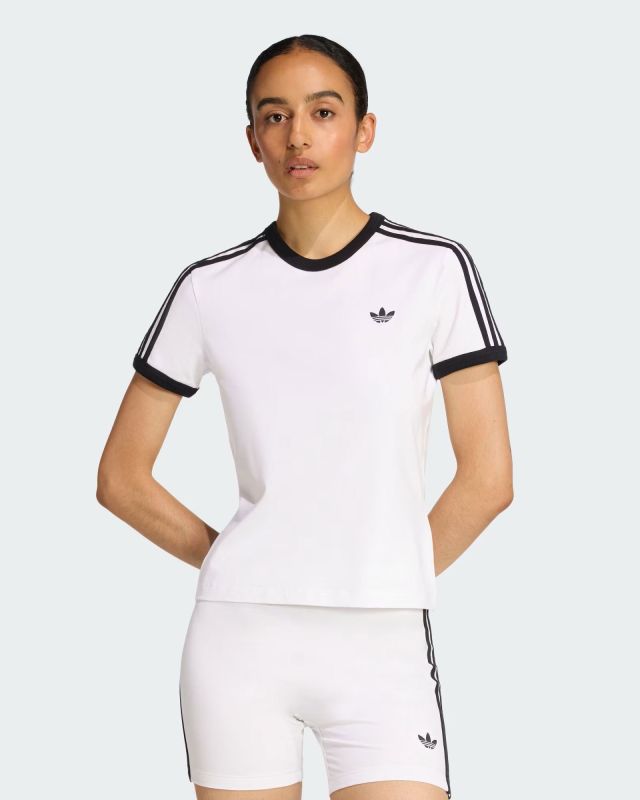 Prodotto: ADIDAS -T-SHIRT MEZZA MANICA SLIM 3 STRISCE BIANCA DA DONNA, KD3683